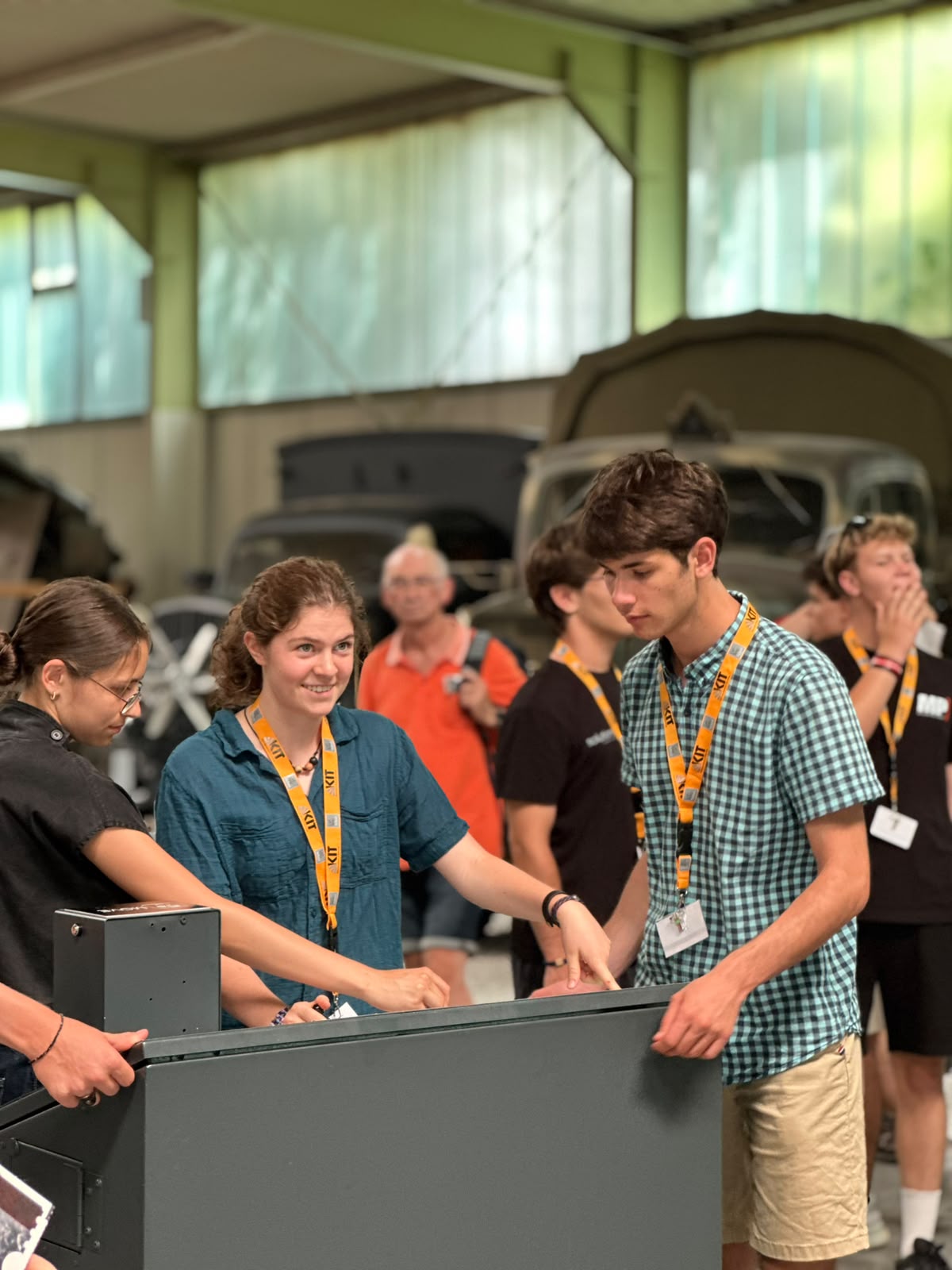 Students experiencing engineering during an excursion