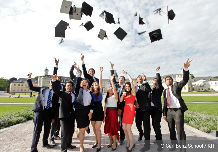 students, graduation, Carl Benz School